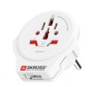 SKROSS cestovný adaptér Europe USB pre cudzincov v SR, USB-A, 12W, typ E/F