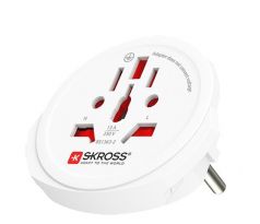 SKROSS cestovný adaptér Europe pre cudzincov v SR, typ E/F