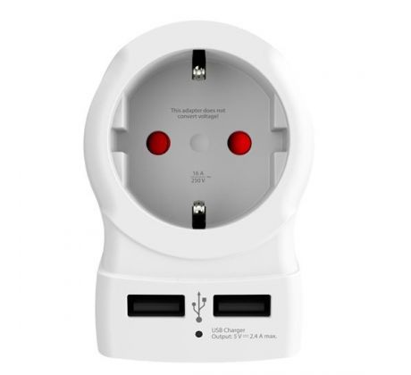 SKROSS cestovný adaptér UK USB pre použitie vo Veľkej Británii, typ G