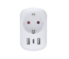 Solight cestovný adaptér USA USB A+C pre použitie v Spojených štátoch, typ B