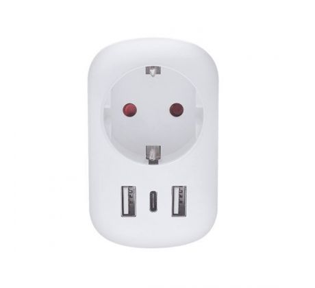Solight cestovný adaptér USA USB A+C pre použitie v Spojených štátoch, typ B