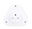 Solight rozbočka, 3x 10A, trojuholník, biela