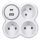 Solight rozbočovač, 3x 15A, USB nabíjačka A+C, biely-sivý