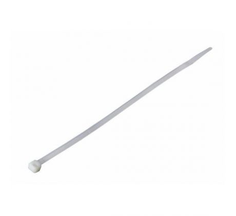 Solight viazacie nylonové pásky, 3,6 x 250mm, natural, 100ks