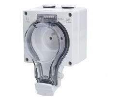 Solight zásuvka IP66, vodotesná a prachotesná