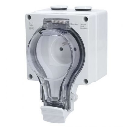 Solight zásuvka IP66, vodotesná a prachotesná