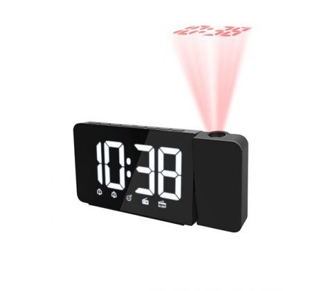 Solight projekčné hodiny s rádiom a budíkom