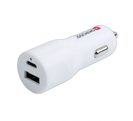 SKROSS A+C USB nabíjací autoadaptér Dual Car Charger 20W PD