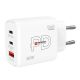 SKROSS USB A+C nabíjací adaptér Power Charger 65W GaN EU, Power Delivery, typ C