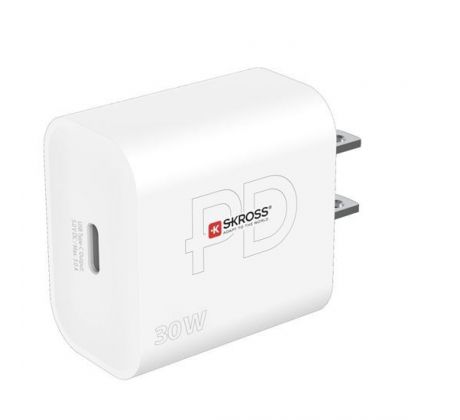 SKROSS USB-C nabíjací adaptér Power Charger 30W US, Power Delivery, typ A