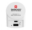 SKROSS USB A+C nabíjací adaptér EU, 27W, typ C