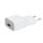 Solight USB nabíjací adaptér, fast charge: 1x USB Qualcomm, 5V2A/9V1.5A/12V1A,  AC 230V, bielosivý