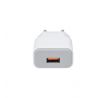 Solight USB nabíjací adaptér, fast charge: 1x USB Qualcomm, 5V2A/9V1.5A/12V1A,  AC 230V, bielosivý