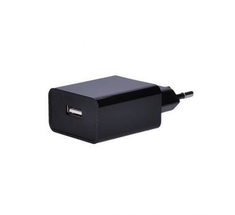 Solight USB nabíjací adaptér, 1x USB, 2400mA, AC 230V, čierny