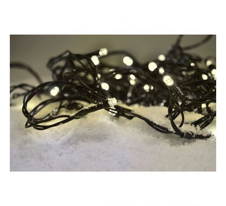 Solight LED vianočná reťaz, 3m, 20xLED, 3x AA, teplé biele svetlo, zelený kábel