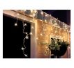 Solight LED vianočné záves, cencúle, 120 LED, 3m x 0,7m, prívod 6m, vonkajšie, teplé biele svetlo, pamäť,časovač