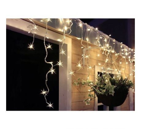 Solight LED vianočné záves, cencúle, 360 LED, 9m x 0,7m, prívod 6m, vonkajšie, teplé biele svetlo