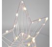 Solight LED vianočná hviezda stolná, pletená, 35x LED, 2x AAA