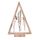 Solight LED drevená vianočná dekorácia, zasnežené zimné kvety, 37cm, 2x AA