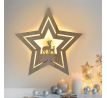 Solight LED nástenná dekorácia vianočná hviezda, 24x LED, 2x AA
