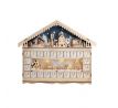 Solight LED adventný kalendár - horská chata,  10x LED, 50x40cm, 2x AA