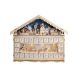 Solight LED adventný kalendár - horská chata,  10x LED, 50x40cm, 2x AA