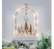 Solight LED závesná dekorácia - les s jeleňami, 14x LED, 2x AA