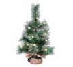 Solight vianočný stromček 45cm, 15LED, 3x AA, IP44, časovač