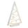 Solight LED drevený vianočný stromček s ozdobami, 15LED, prírodné drevo, 37cm, 2x AA