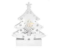 Solight LED kovový vianočný stromček, 2x AA