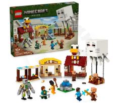 LEGO® Minecraft® 21273 Balón v podobe Ghasta a útok na dedinu