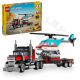 LEGO® Creator 31146 Nákladiak s plochou korbou a helikoptérou