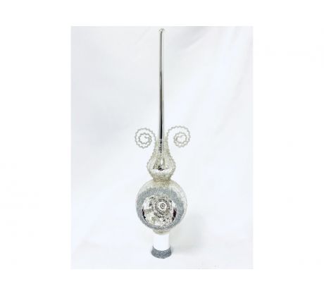 Vianočná ozdoba špice opletaná LUXURYOUS, 28 cm