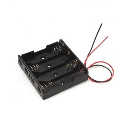 Batériový box pre štyri batérie AA - 1 kus