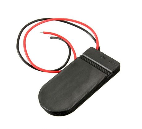 Batériový box pre dve batérie CR2032 - 6V