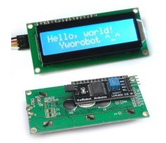 IIC I2C displej LCD 1602, 16 x 2 LCD znakov - Modrý modul