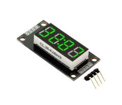 Hodinový LED displej 0.56" TM1637 - Zelený