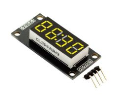 Hodinový LED displej 0.56" TM1637 - Žltý