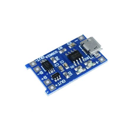 TP4056 Micro USB nabíjačka Li-Ion batérií s ochranou