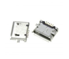 Micro USB B - 5 pin SMT socket, DPS konektor