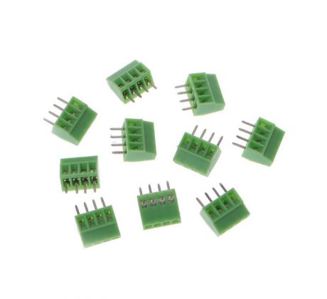 Svorka na DPS 4 piny - 2,54 mm