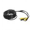 Kábel RCA+DC zásuvka - RCA+DC zástrčka 20m