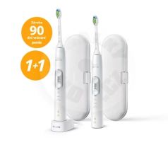 Philips Sonicare 6100 Sonická kefka s 3 režimami a cestovným puzdrom 1+1 HX6877/34