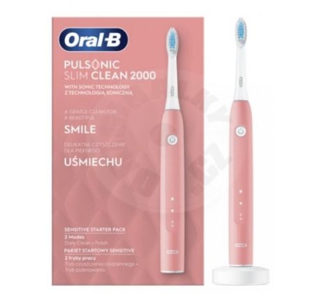 Oral-B Pulsonic Slim Clean 2000 - ružová