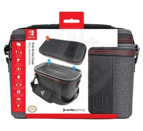 PDP Elite Edition cestovný obal na gamepad pre Nintendo Switch, šedý