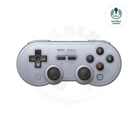 8BitDo SN30 Pro Gamepad Hall Effect Gray(Switch/PC/Mac/Android)