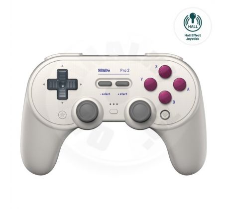 8BitDo PRO 2 Gamepad Hall Effect Classic (Switch/PC/Mac/Android/Apple/SteamDeck)