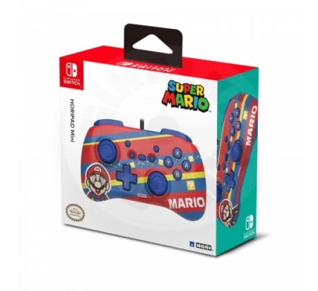 HORI HoriPad Mini káblový ovládač - Super Mario Series Mario (Switch)