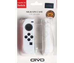 Silikónové puzdro OIVO pre Joy-Con - biele (Switch)