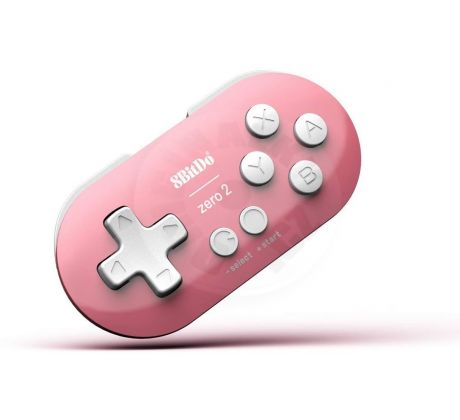 8BitDo Zero 2 Bluetooth Controller Pink Edition (Switch/PC/Mac/Android)